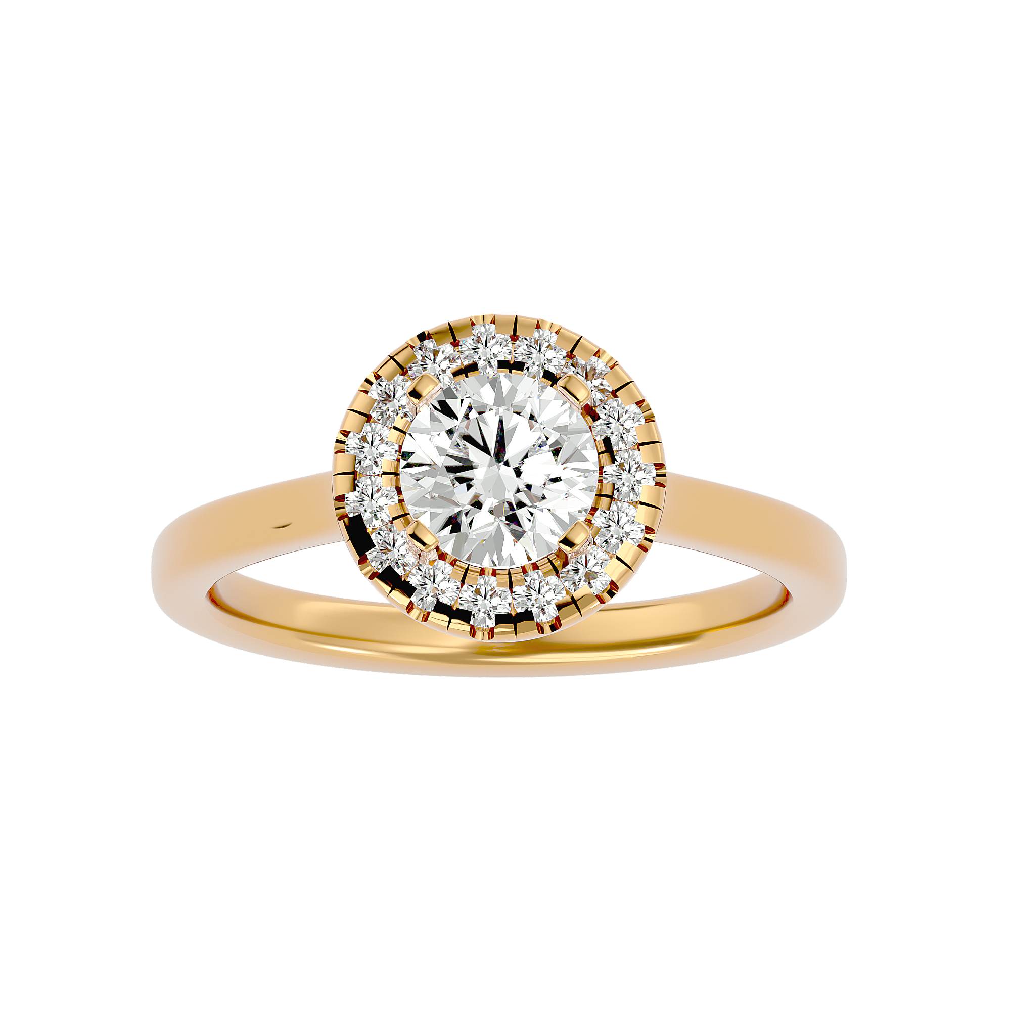 Coretta Diamond Halo Ring