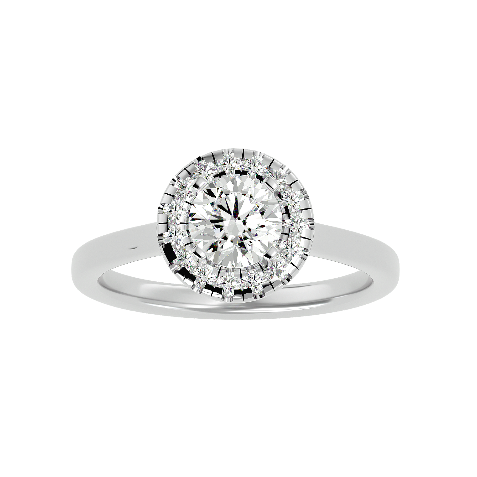 Coretta Diamond Halo Ring