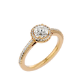 Daniella Halo  Lab Diamond Solitaire Ring