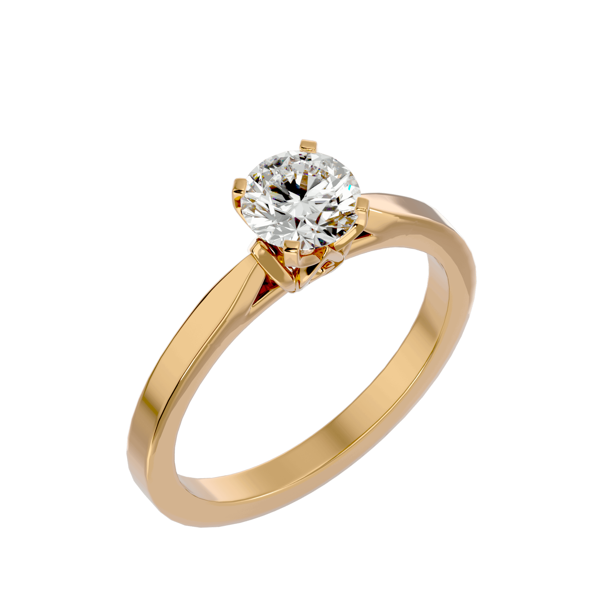 Flora Single Solitaire Ring