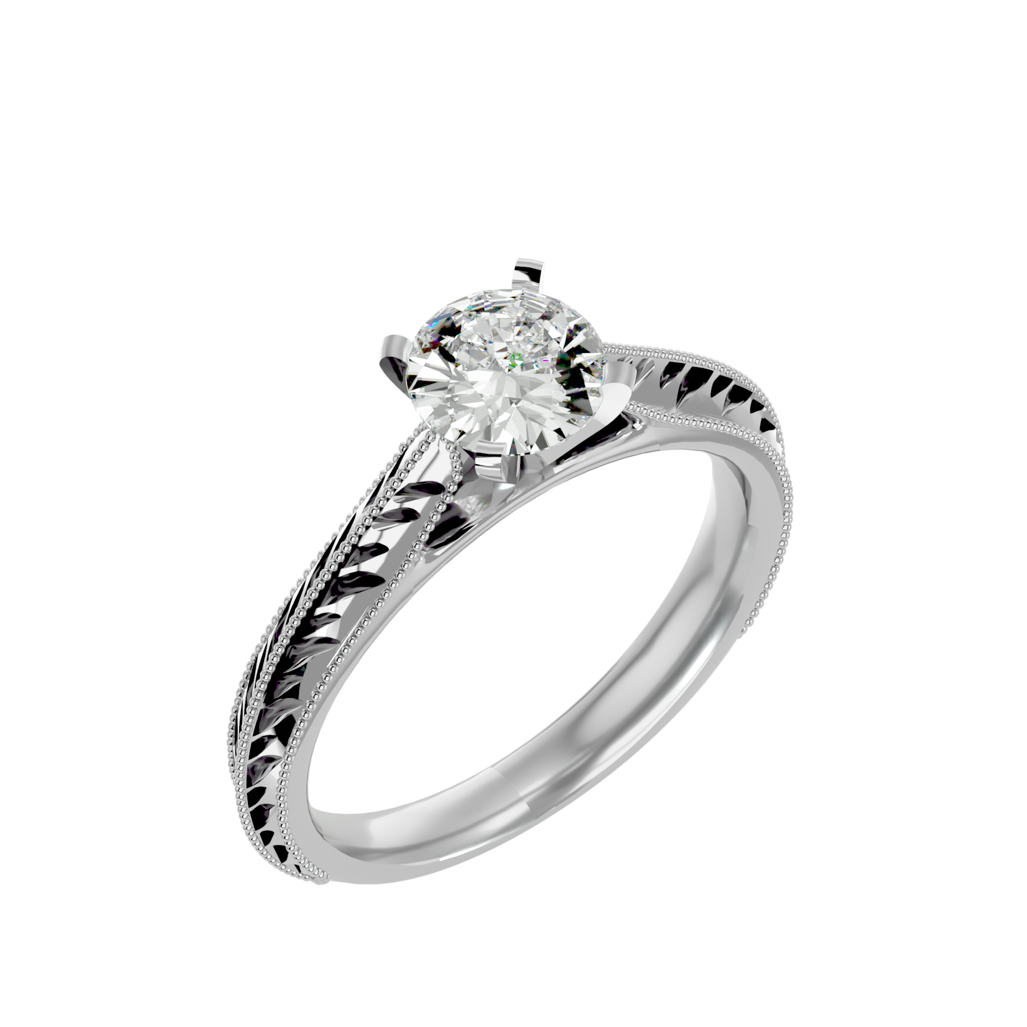 Poppy Single Solitaire Ring