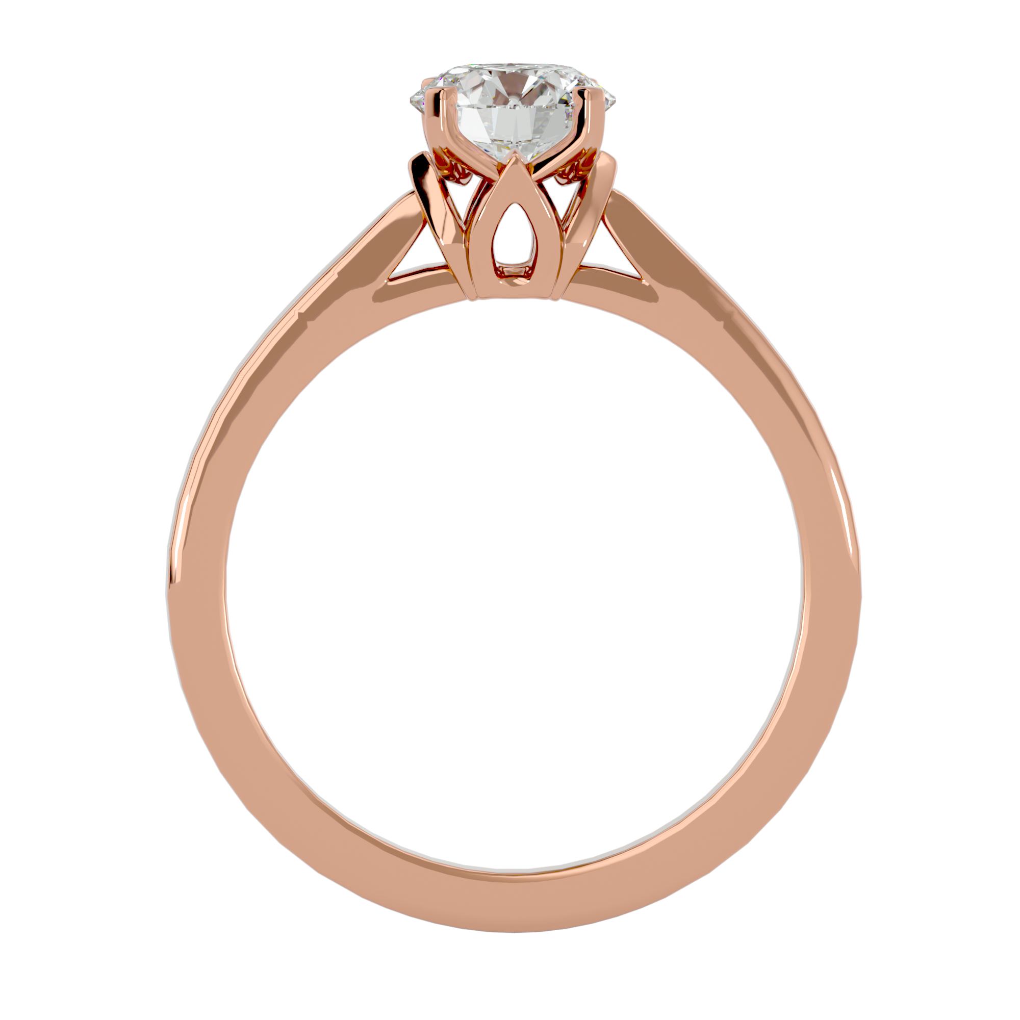 Flora Single Solitaire Ring