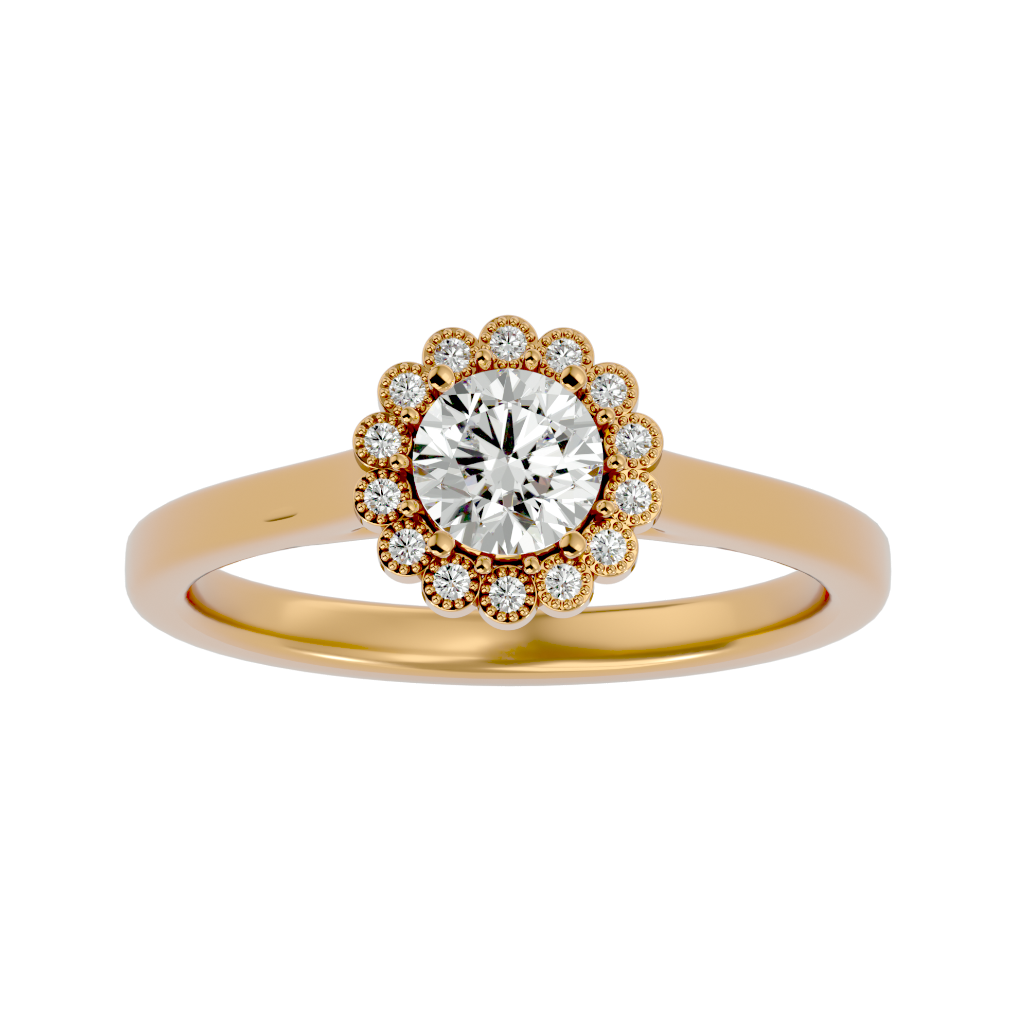 Robin Diamond Halo Ring