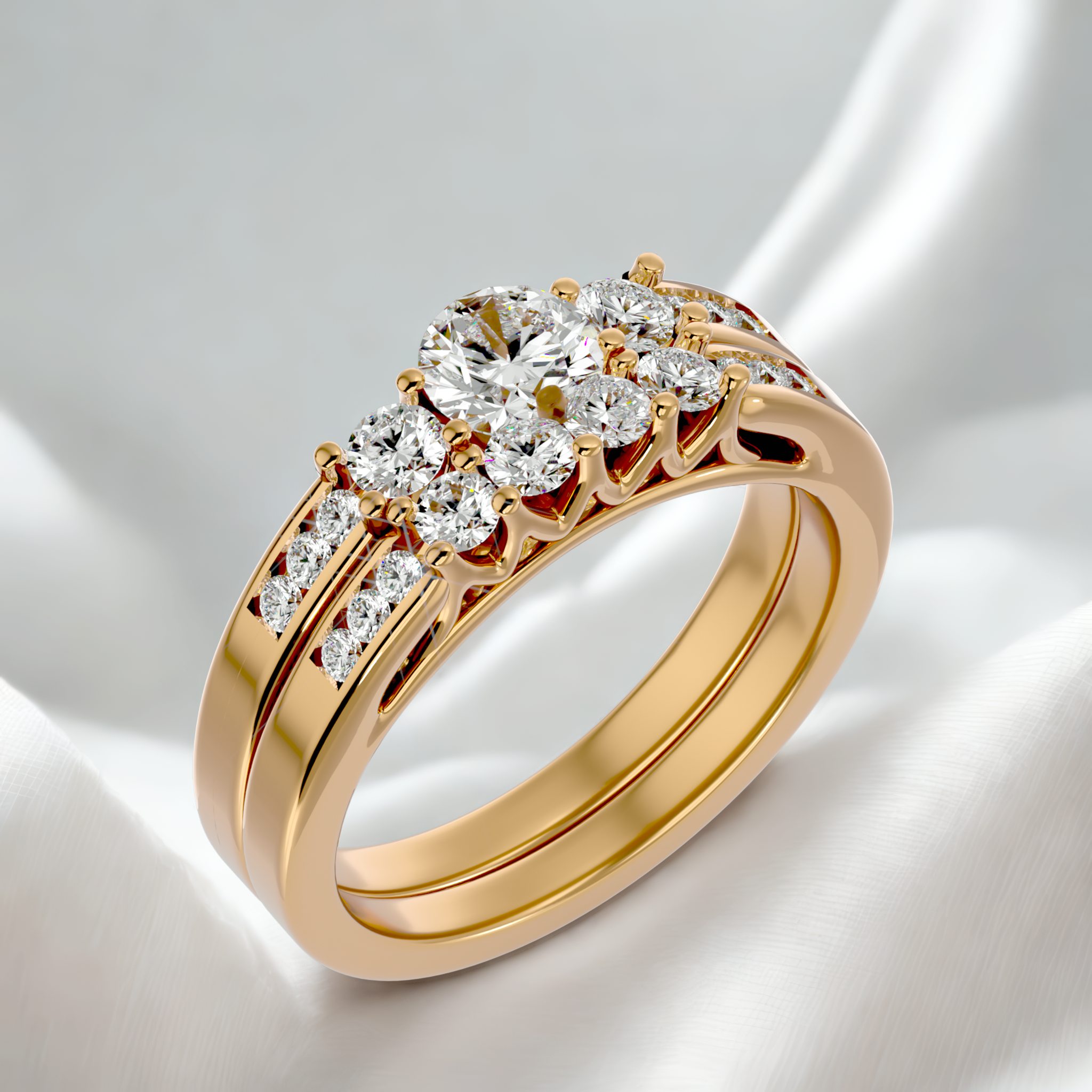 Wendy Diamond Ring with Band