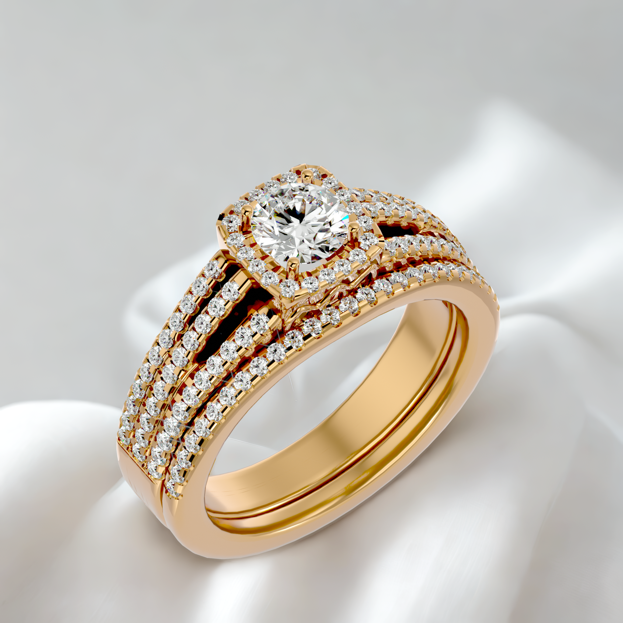 Giana Diamond Ring with Band