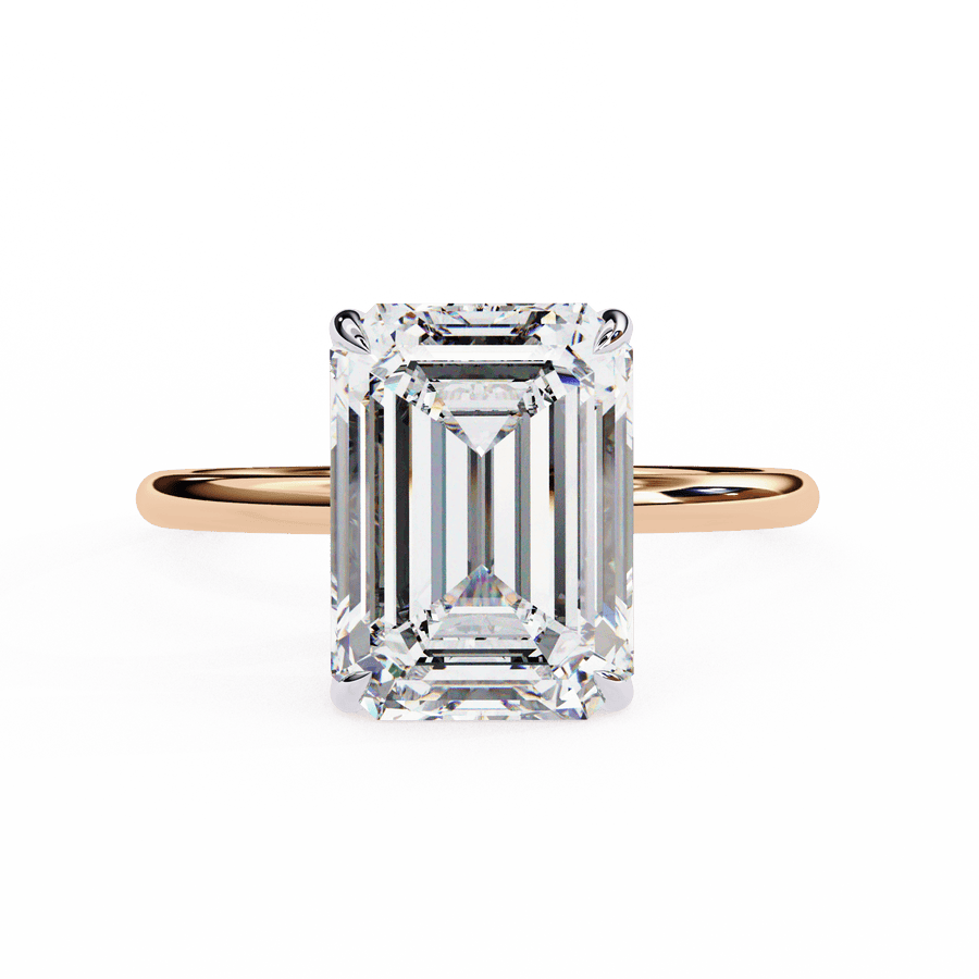 2 Carat Emerald Cut Diamond Solitaire Ring