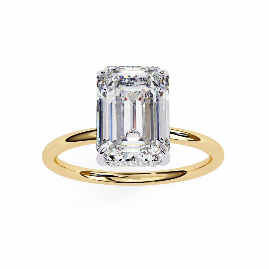 2 Carat Emerald Cut Diamond Solitaire Ring