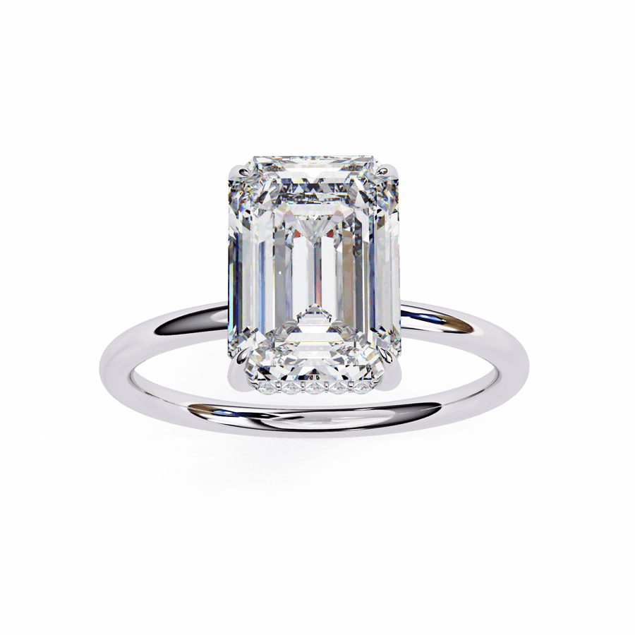 2 Carat Emerald Cut Diamond Solitaire Ring
