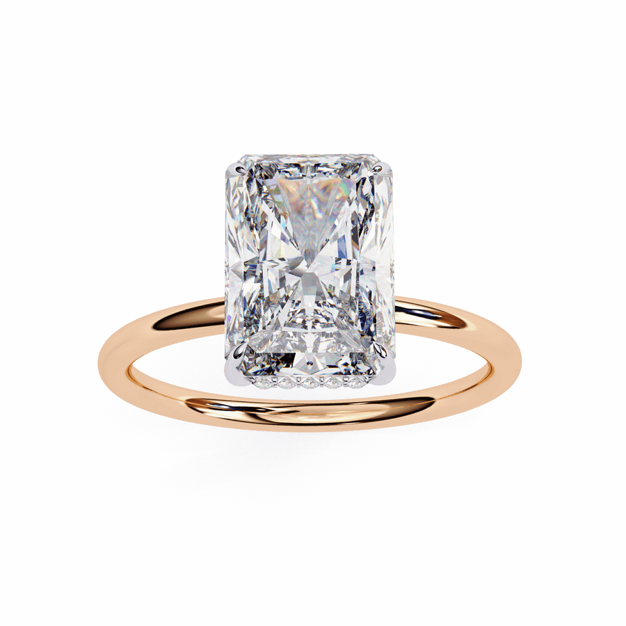 2 Carat Radiant Cut Solitaire Diamond Ring