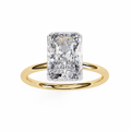 2 Carat Radiant Cut Solitaire Diamond Ring