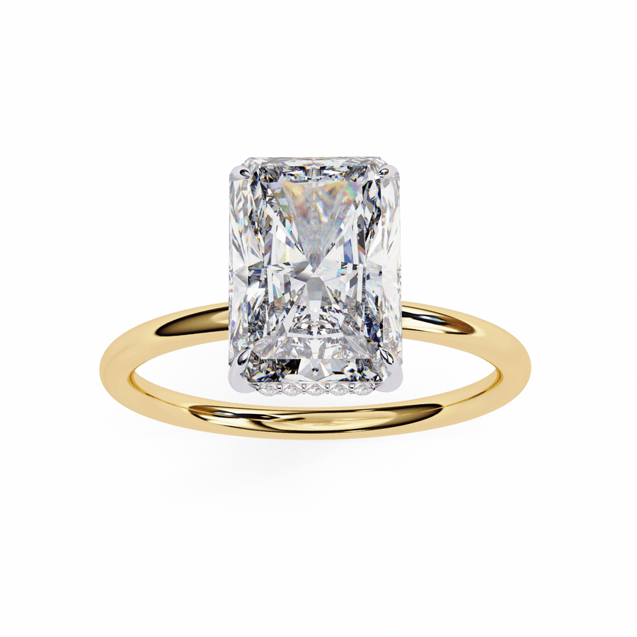 2 Carat Radiant Cut Solitaire Diamond Ring