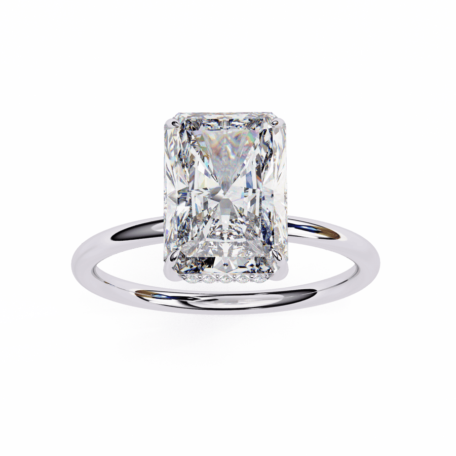 2 Carat Radiant Cut Solitaire Diamond Ring
