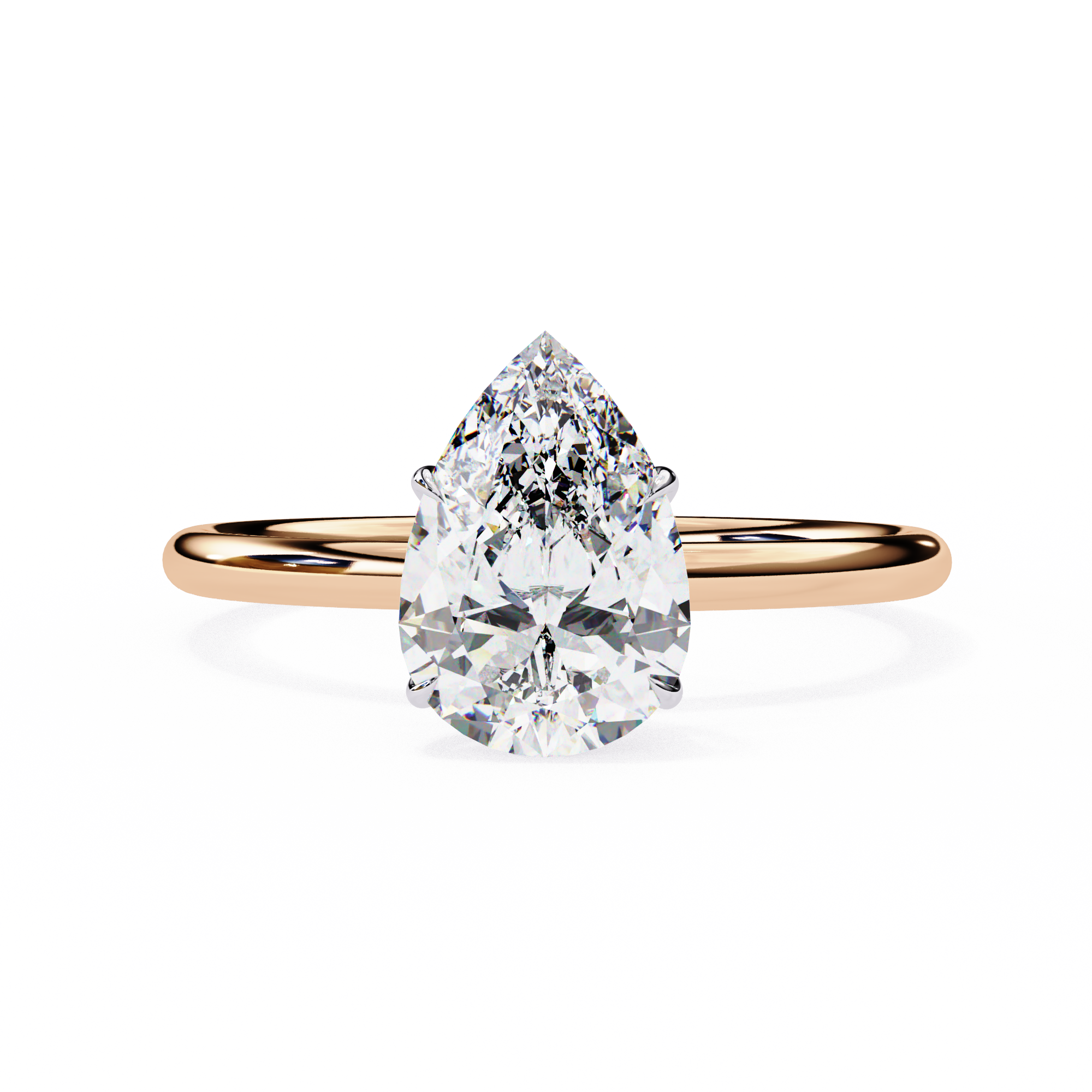 1 carat pear Diamond Ring