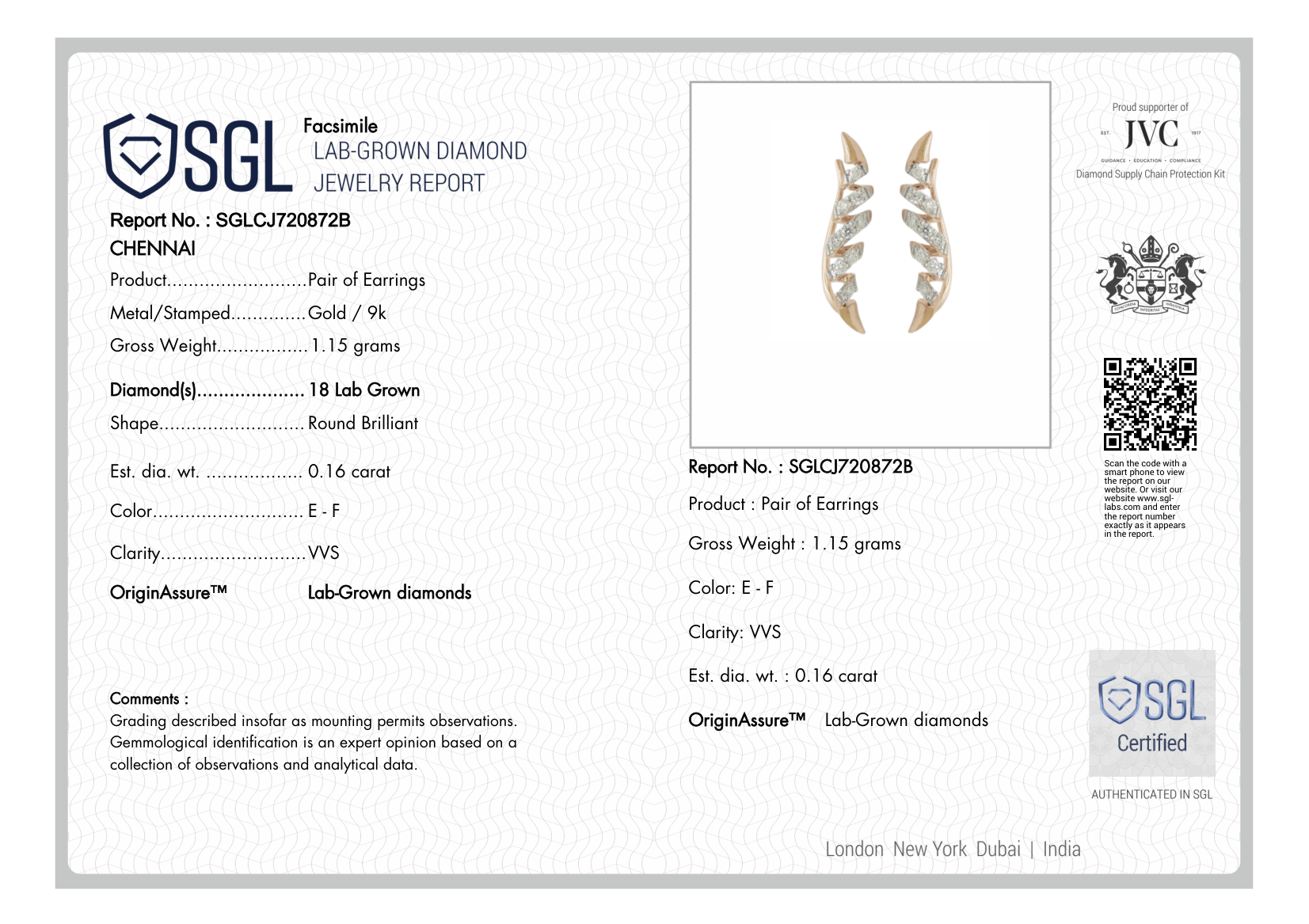 The Rose Aura Diamond Earrings