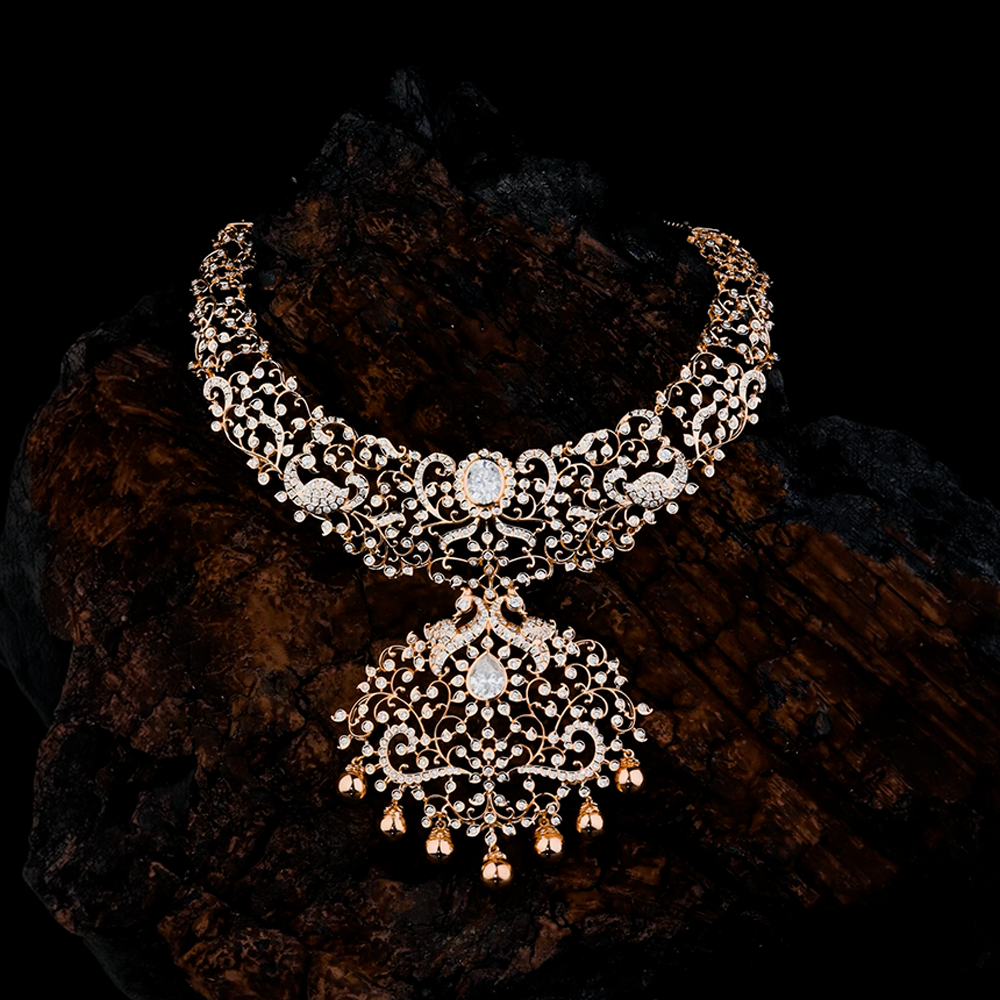Solitaire Closed Setting Necklace