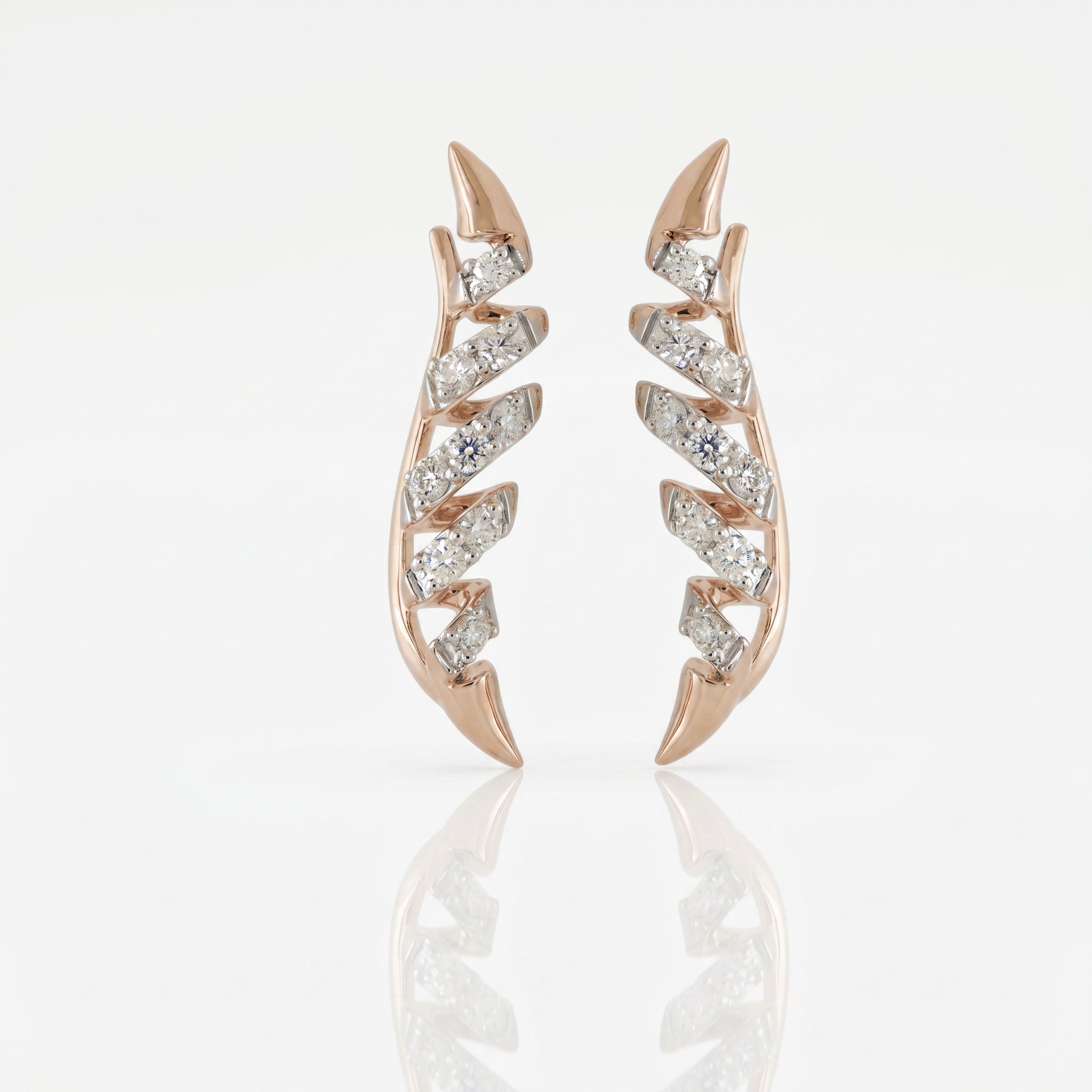 The Rose Aura Diamond Earrings