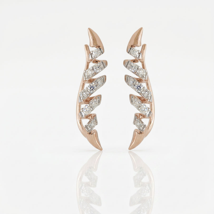 The Rose Aura Diamond Earrings