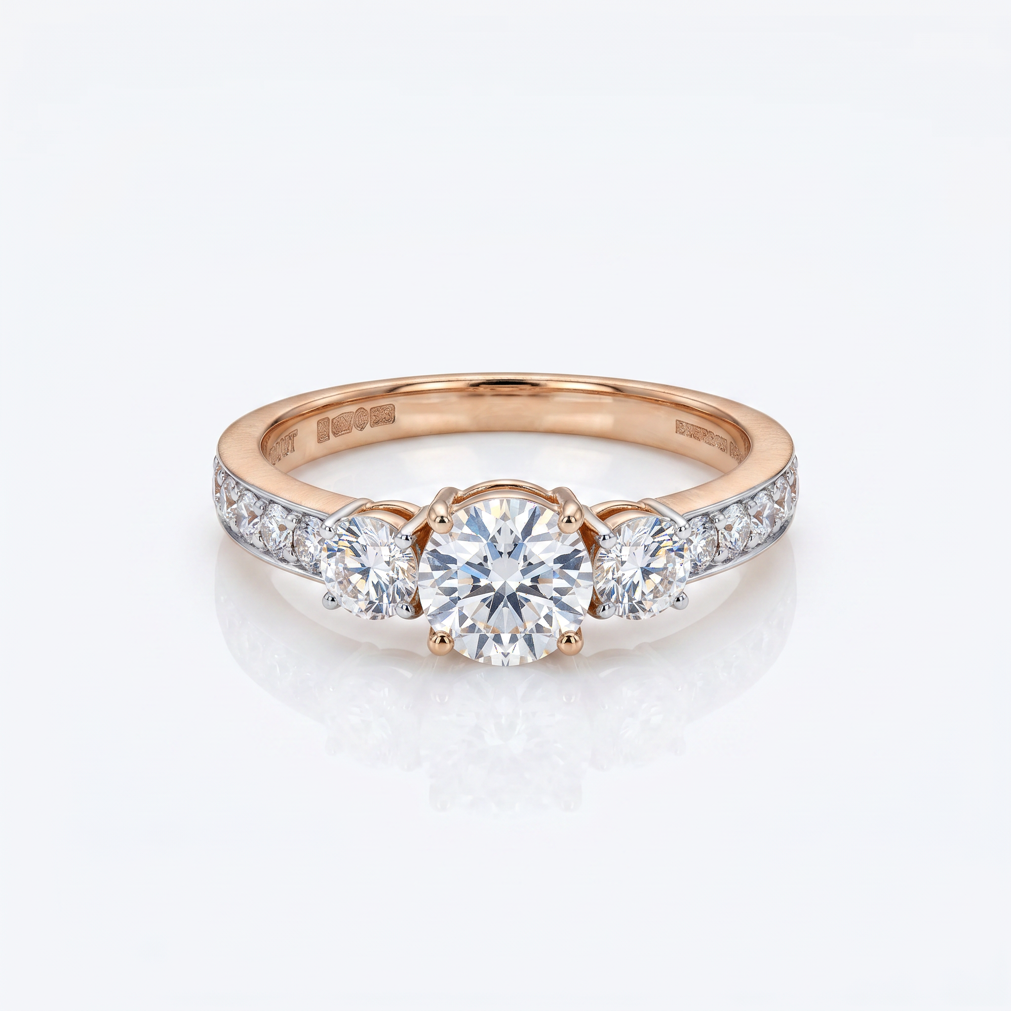 Triad of Light Lab Diamond Trilogy Ring