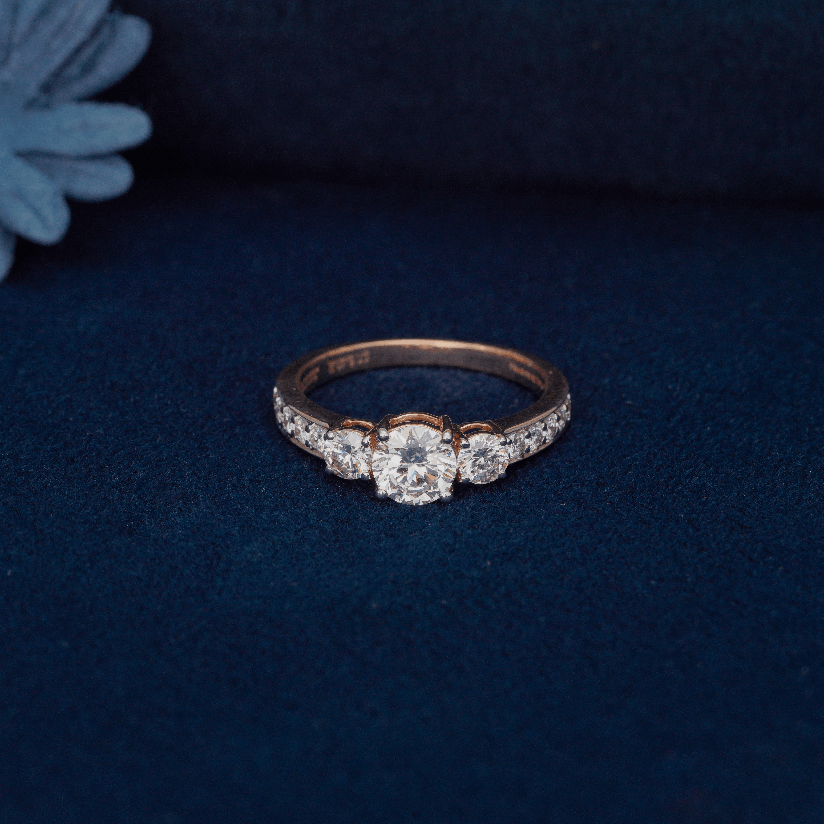 Triad of Light Lab Diamond Trilogy Ring