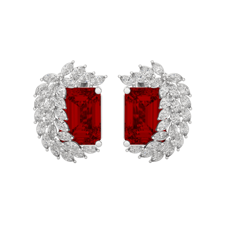 Avira Diamond Gemstone Earrings