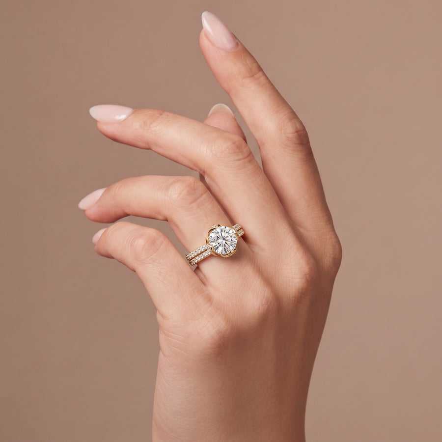 Aurelia Split Shank Diamond Engagement Ring