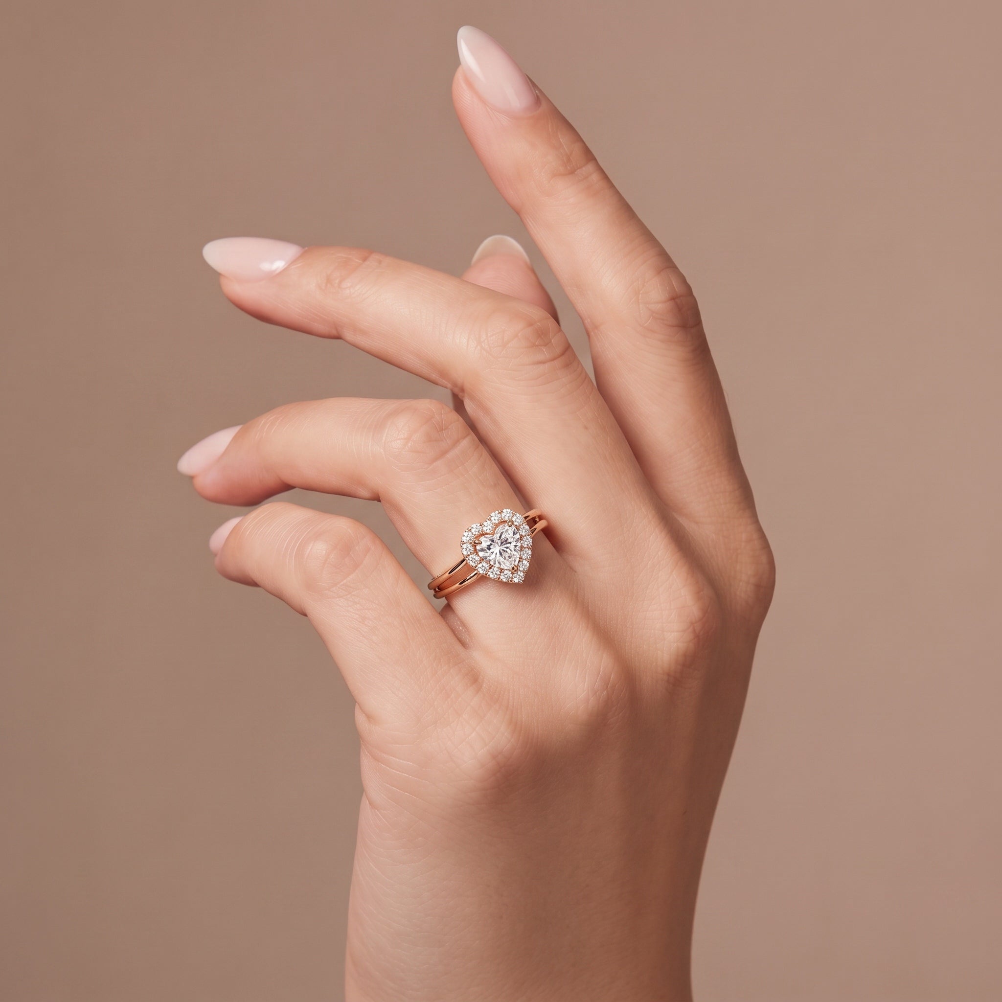 The L’Amour d’Or Golden Heart Diamond RIng