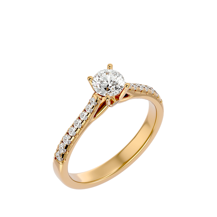 0.8 Carat Round Solitaire Engagement Ring – product image 1