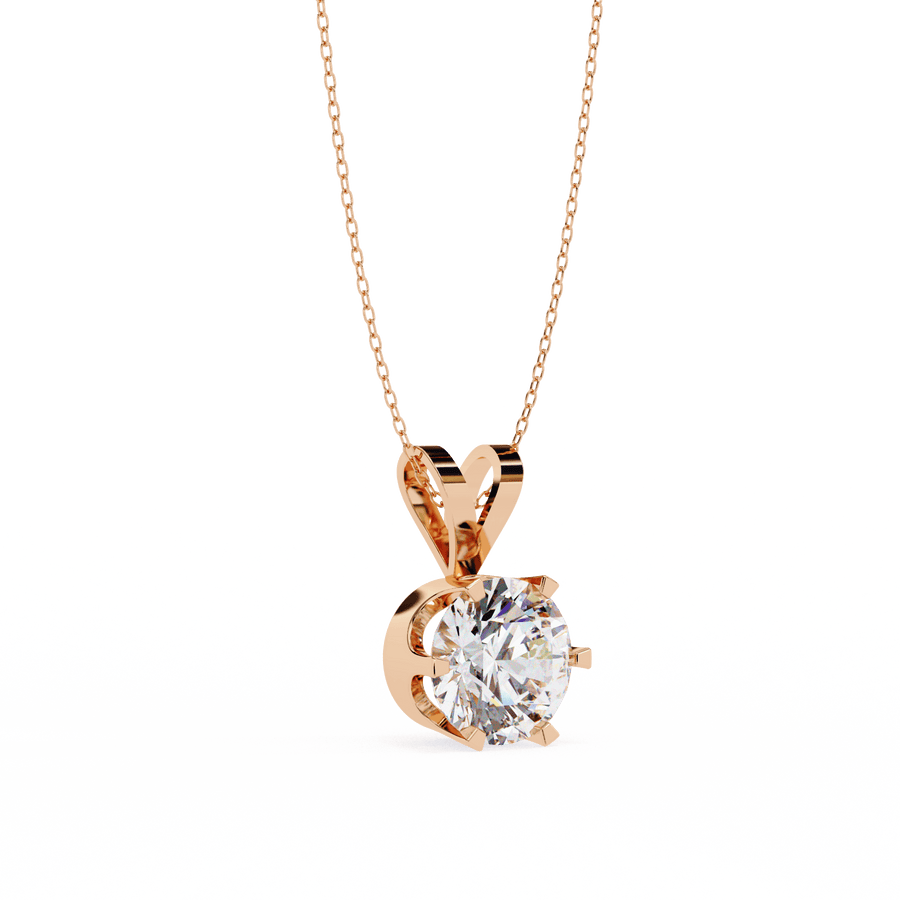 1 Carat lab grown diamond pendant – product image 4