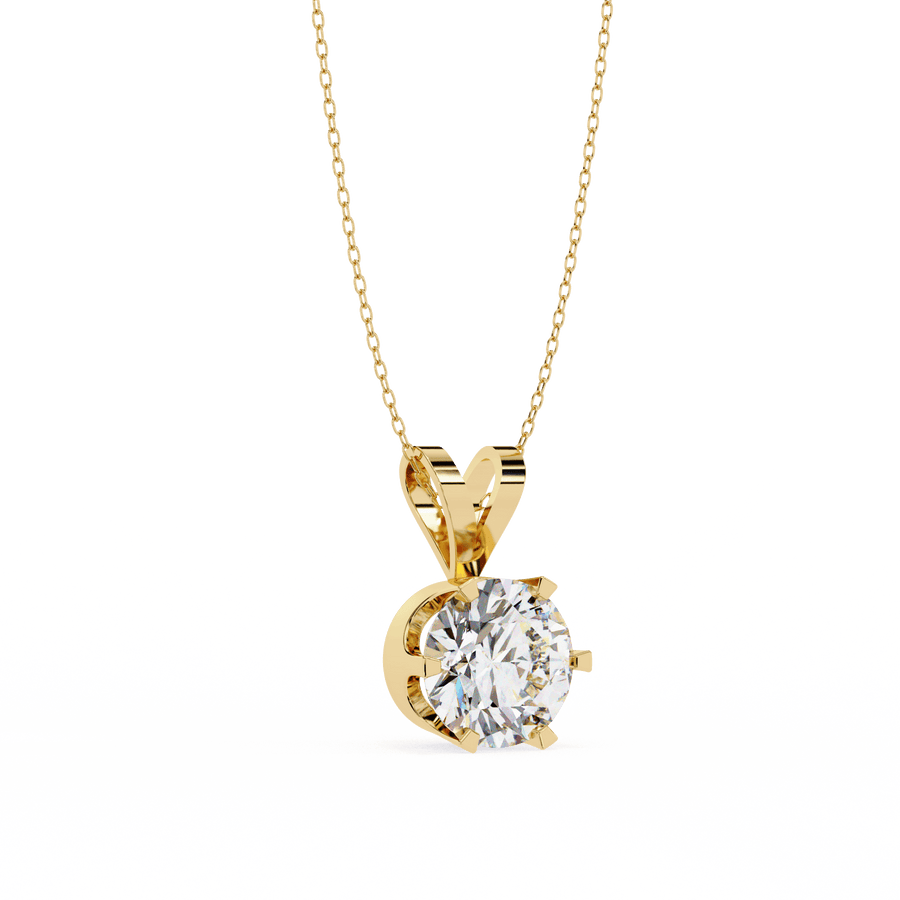 1 Carat lab grown diamond pendant