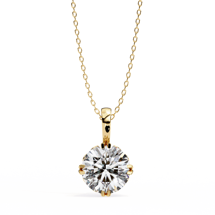 1ct Round Solitaire Diamond Pendant
