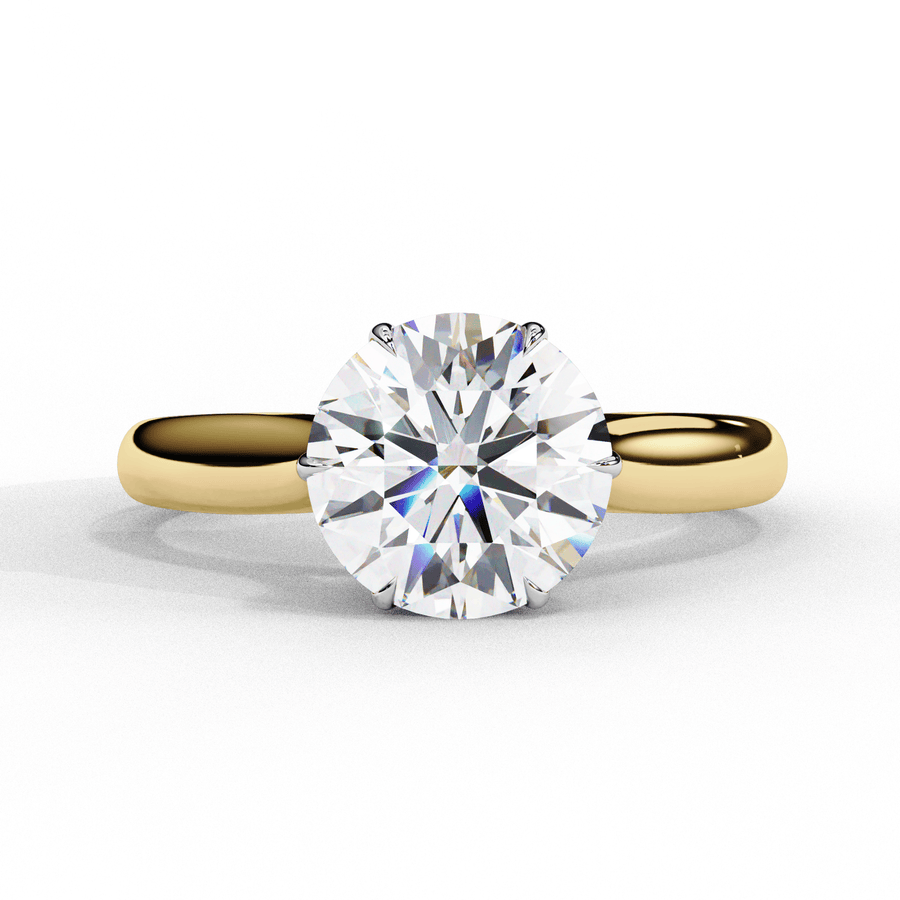 50 cents round brilliant Diamond Ring