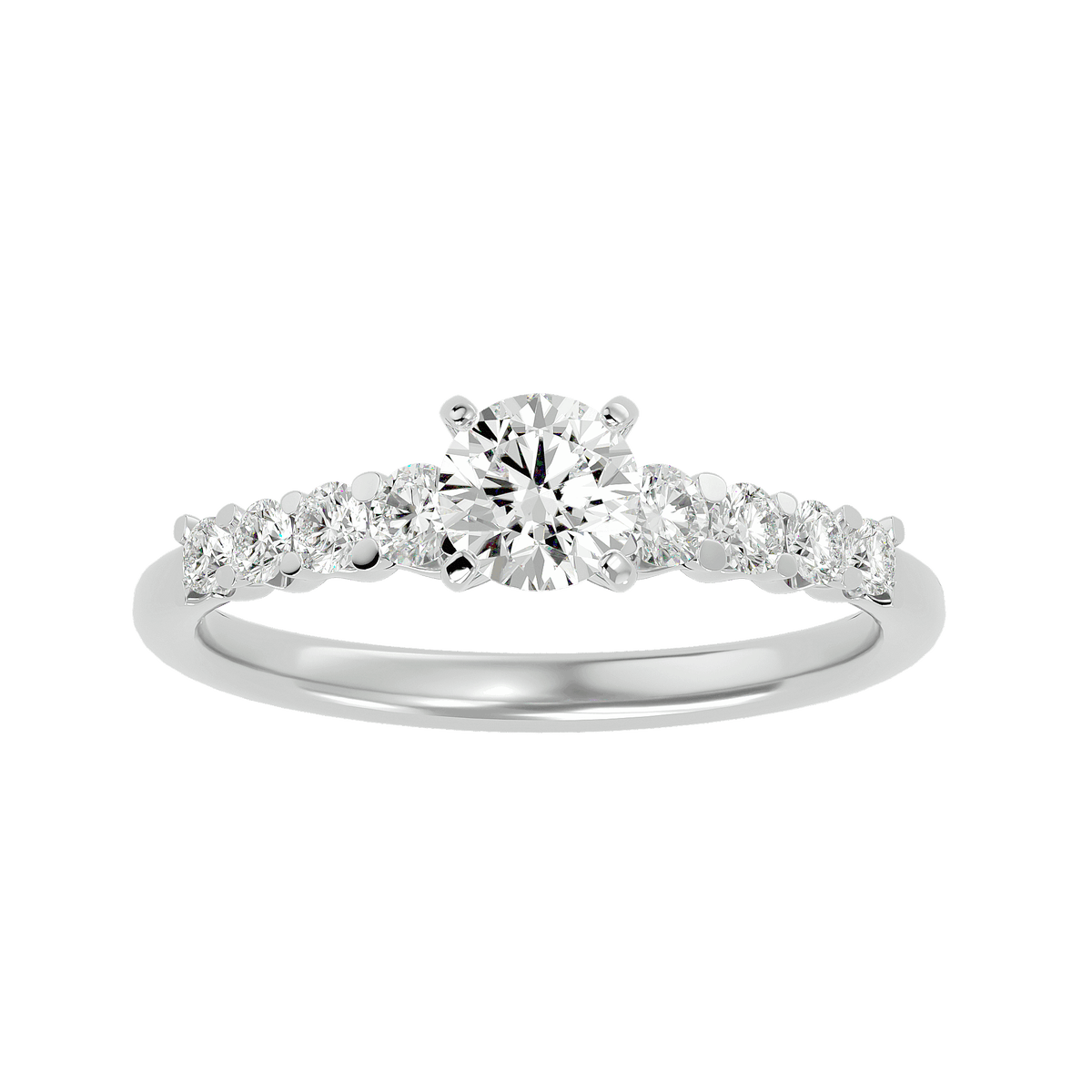 Clementine Diamond Solitaire Ring