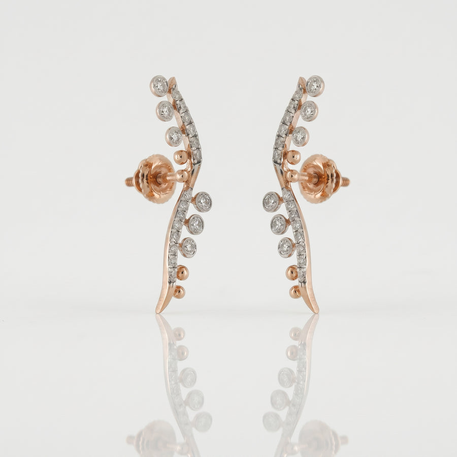 Elysian Vine Lab Grown Diamond Drop Earrings