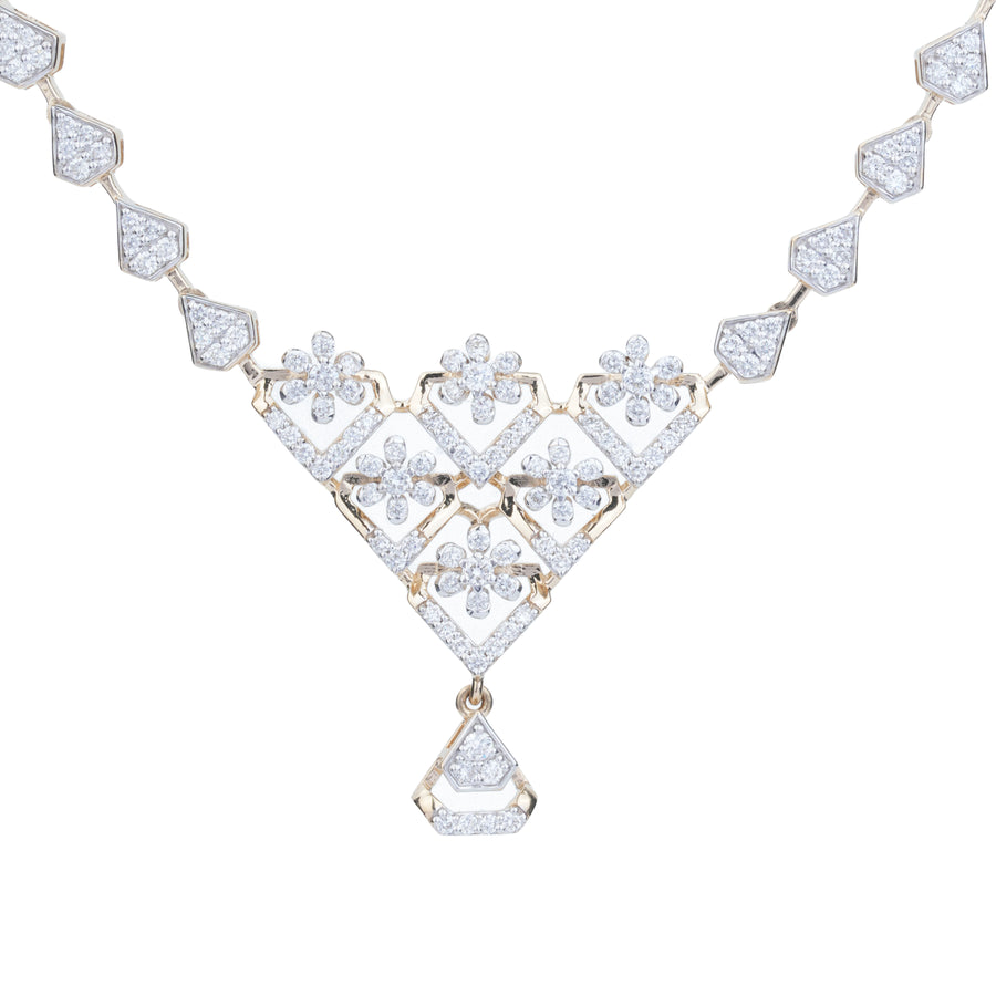 Geometric Diamond Necklace – product image 2