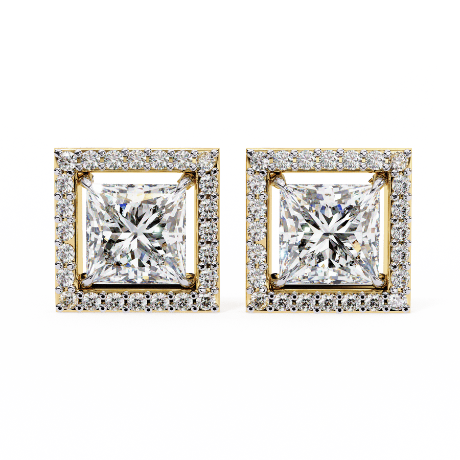Glamour 1-Carat Princess Earrings