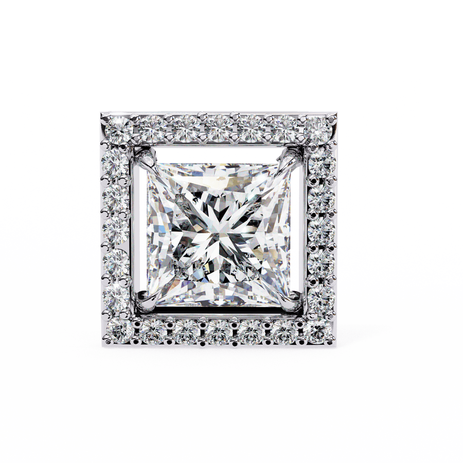 Glamour 1-Carat Princess Earrings – product image 5