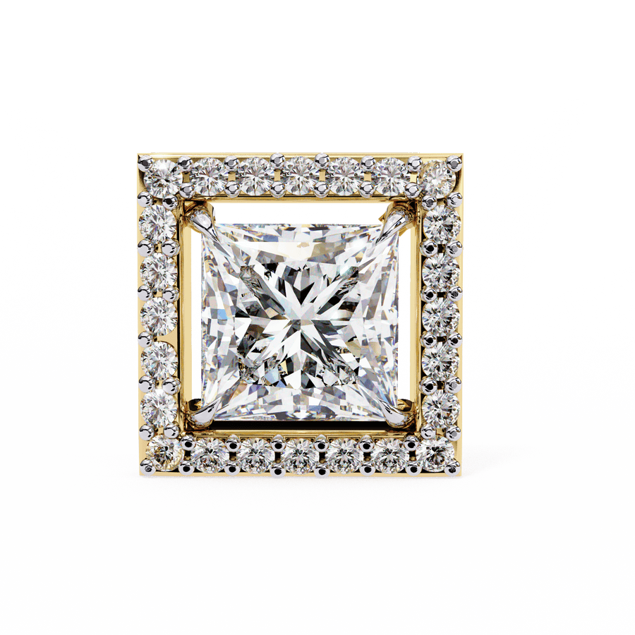 Glamour 1-Carat Princess Earrings – product image 6