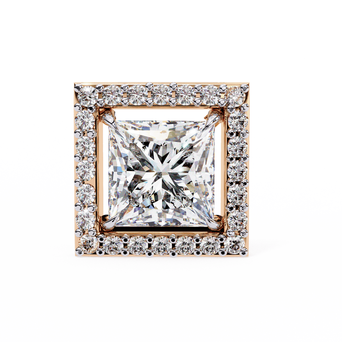 Glamour 1-Carat Princess Earrings – product image 7