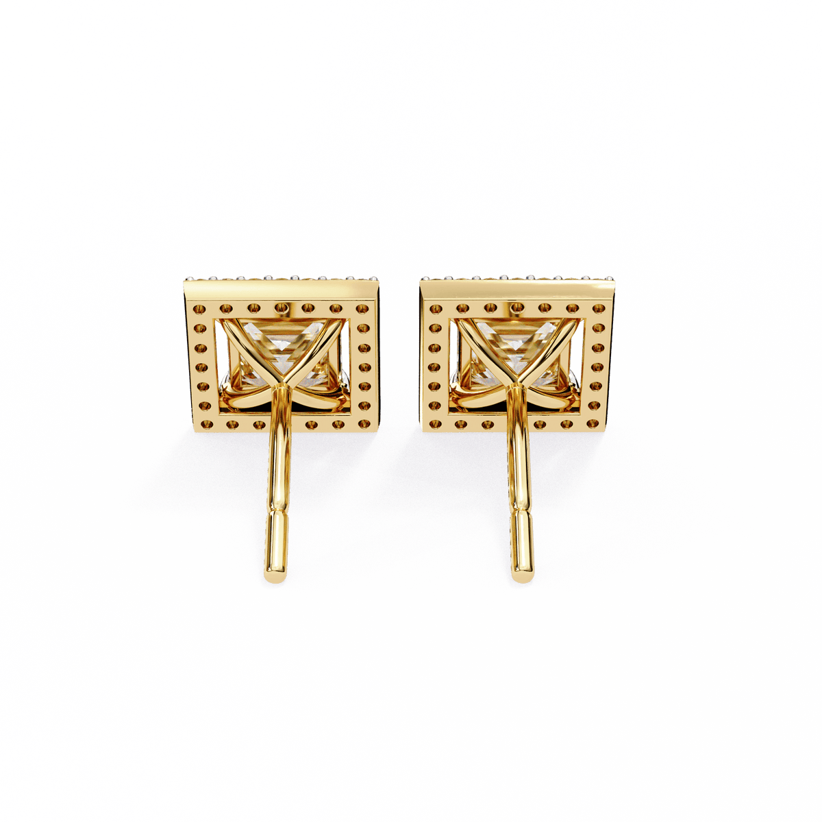 Glamour 1-Carat Princess Earrings – product image 14