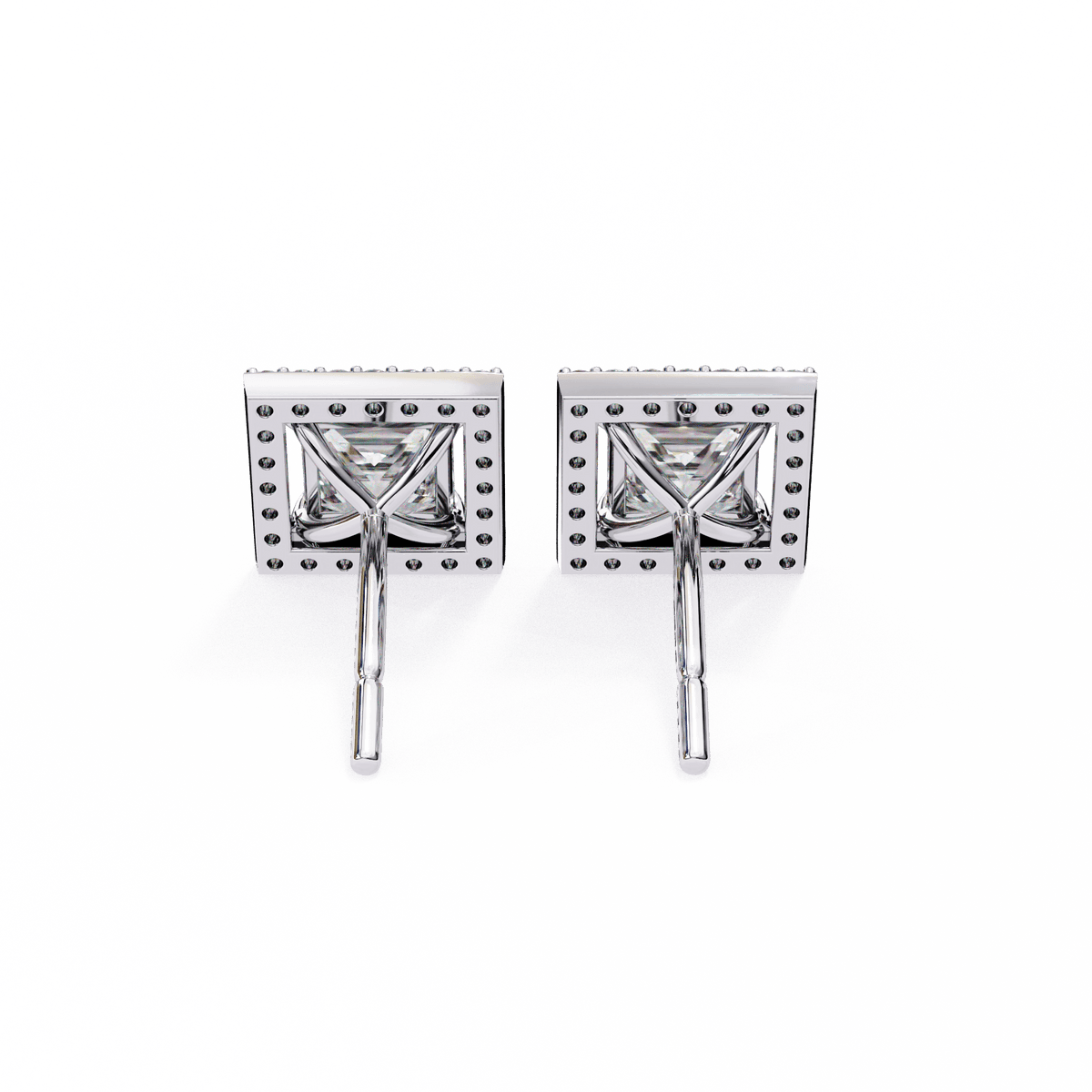 Glamour 1-Carat Princess Earrings – product image 15