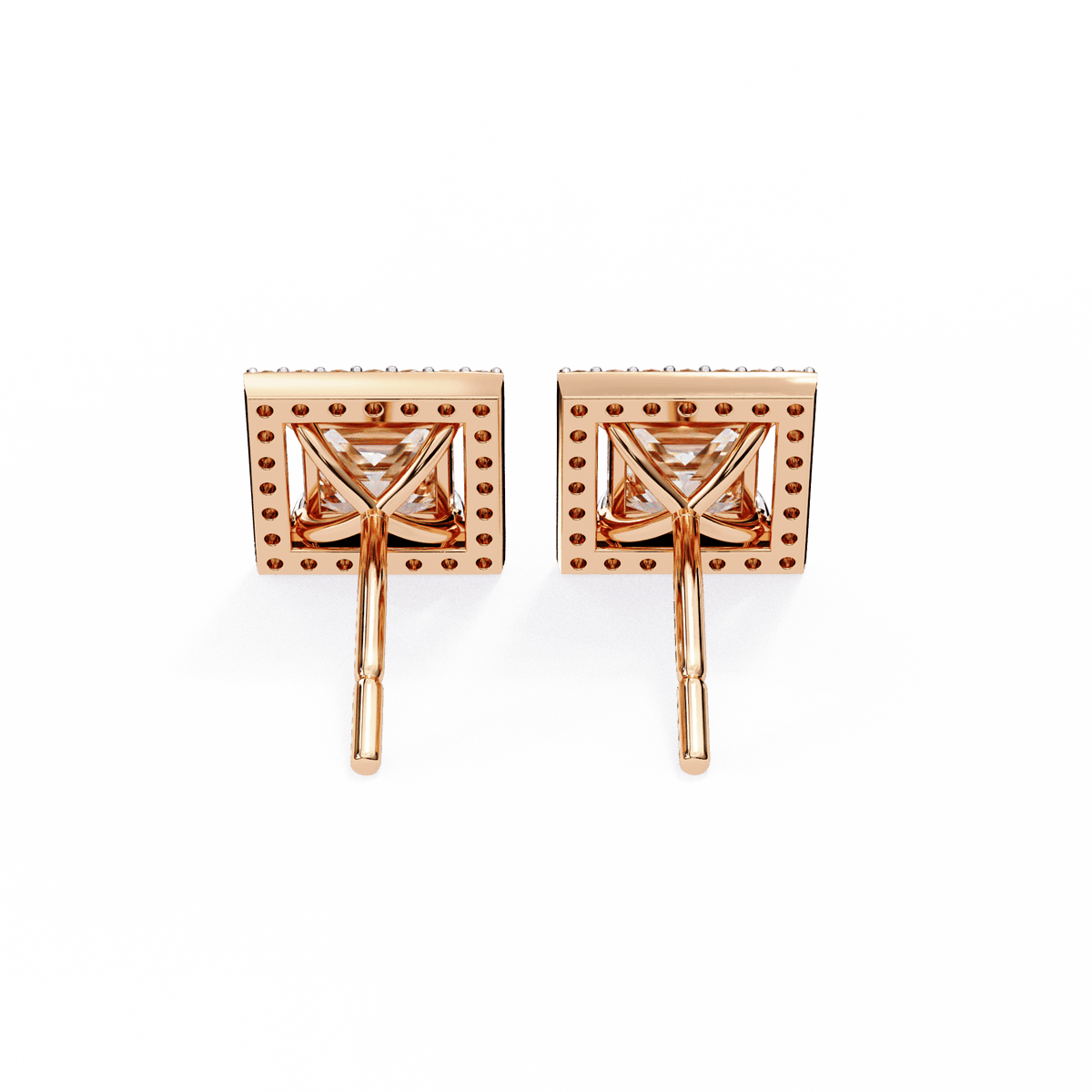 Glamour 1-Carat Princess Earrings – product image 16