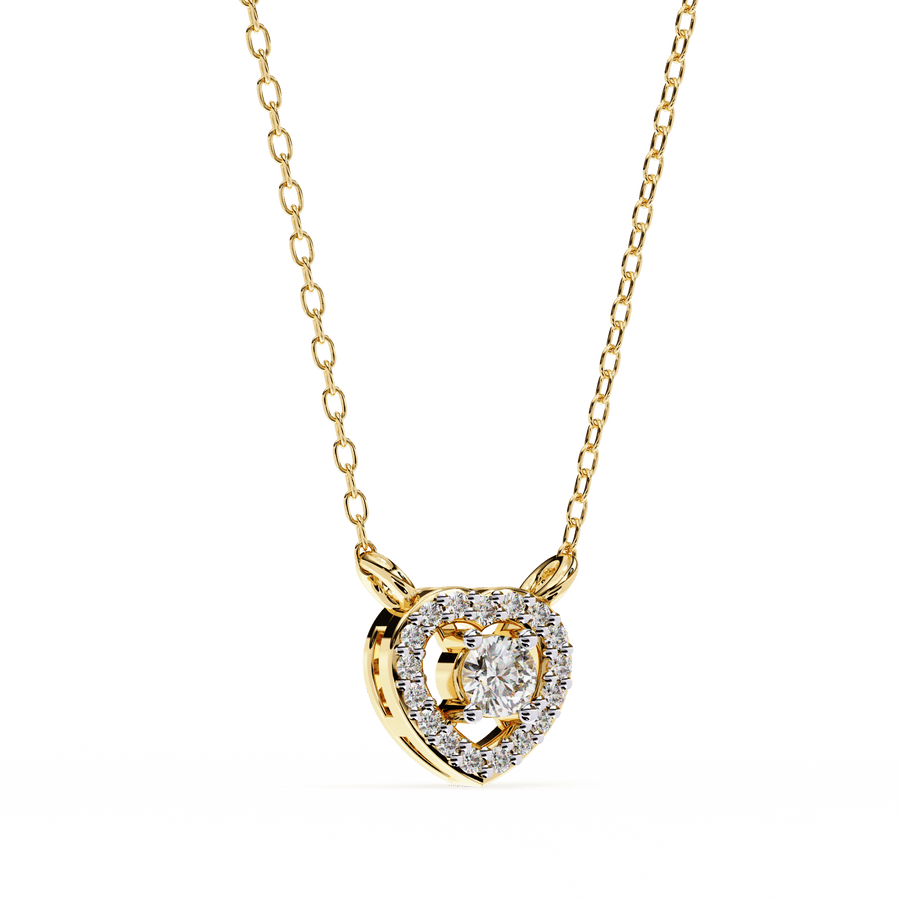 Hearty Spark Diamond Pendant