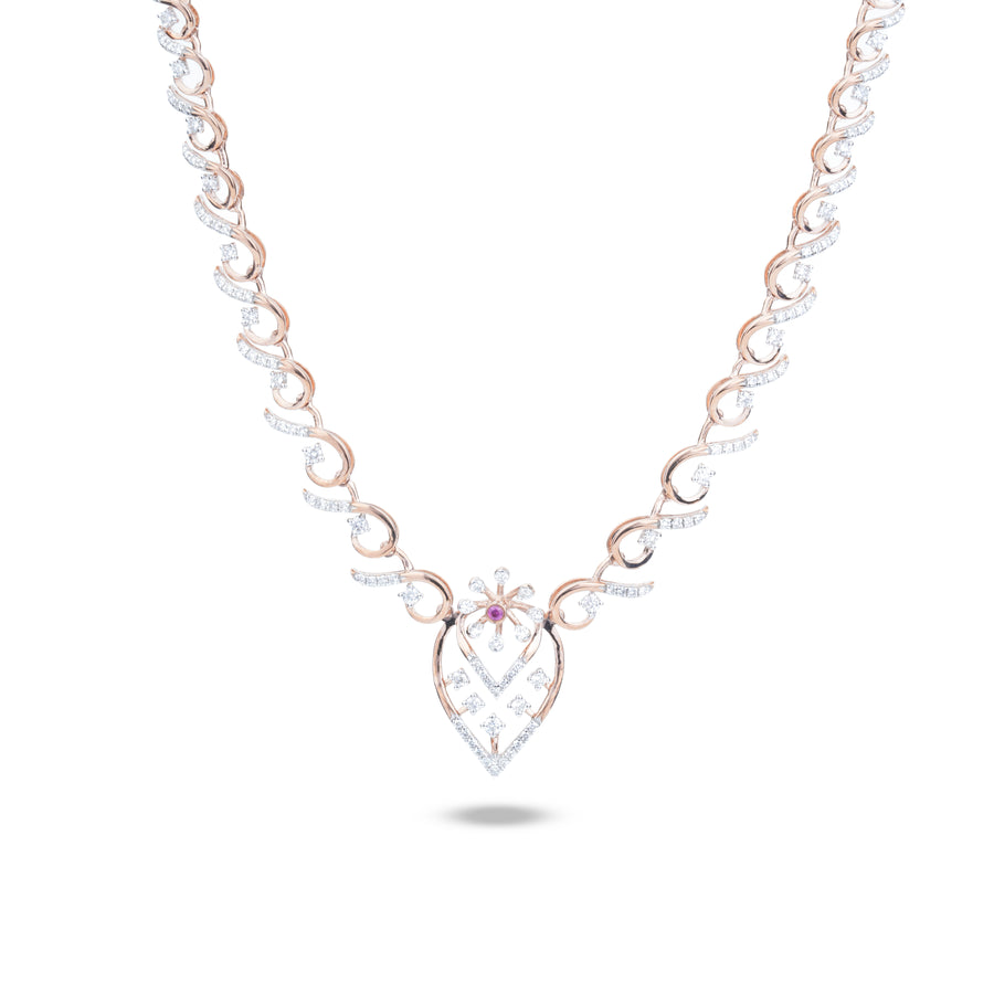Nature-Inspired Diamond Necklace