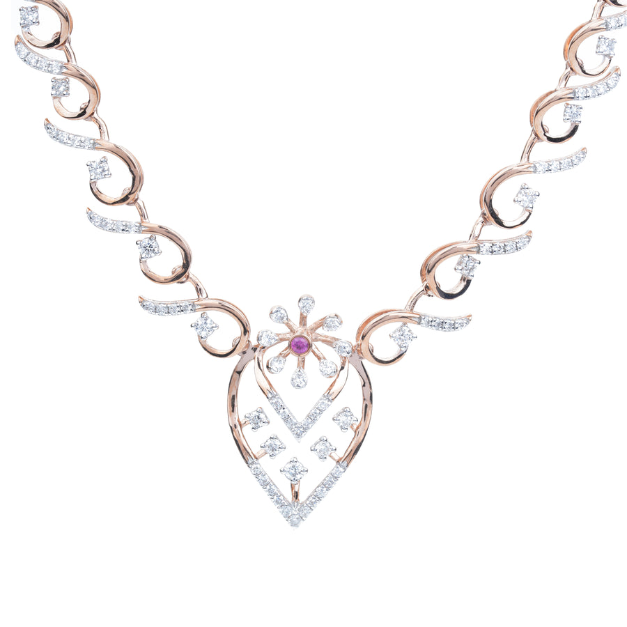 Nature-Inspired Diamond Necklace – product image 2