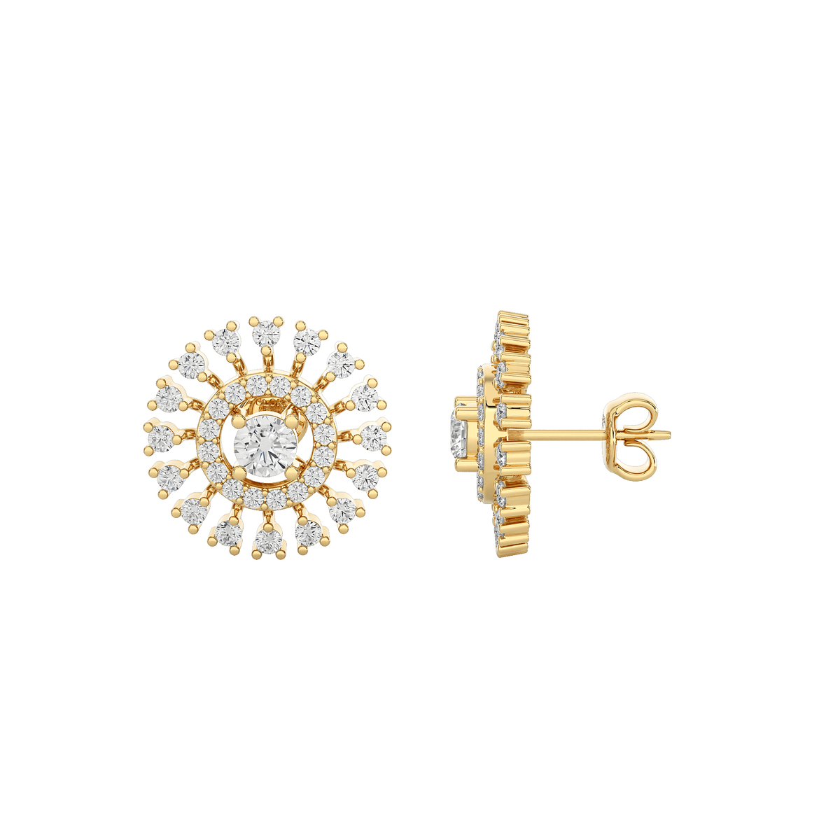 Opal Diamond Earrings – product image 2