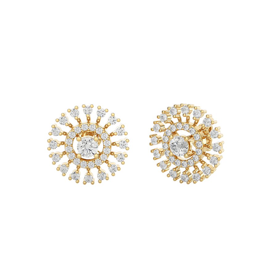 Opal Diamond Earrings – product image 3