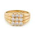 Round Brilliant Diamond Grid Cluster Ring – product image 1