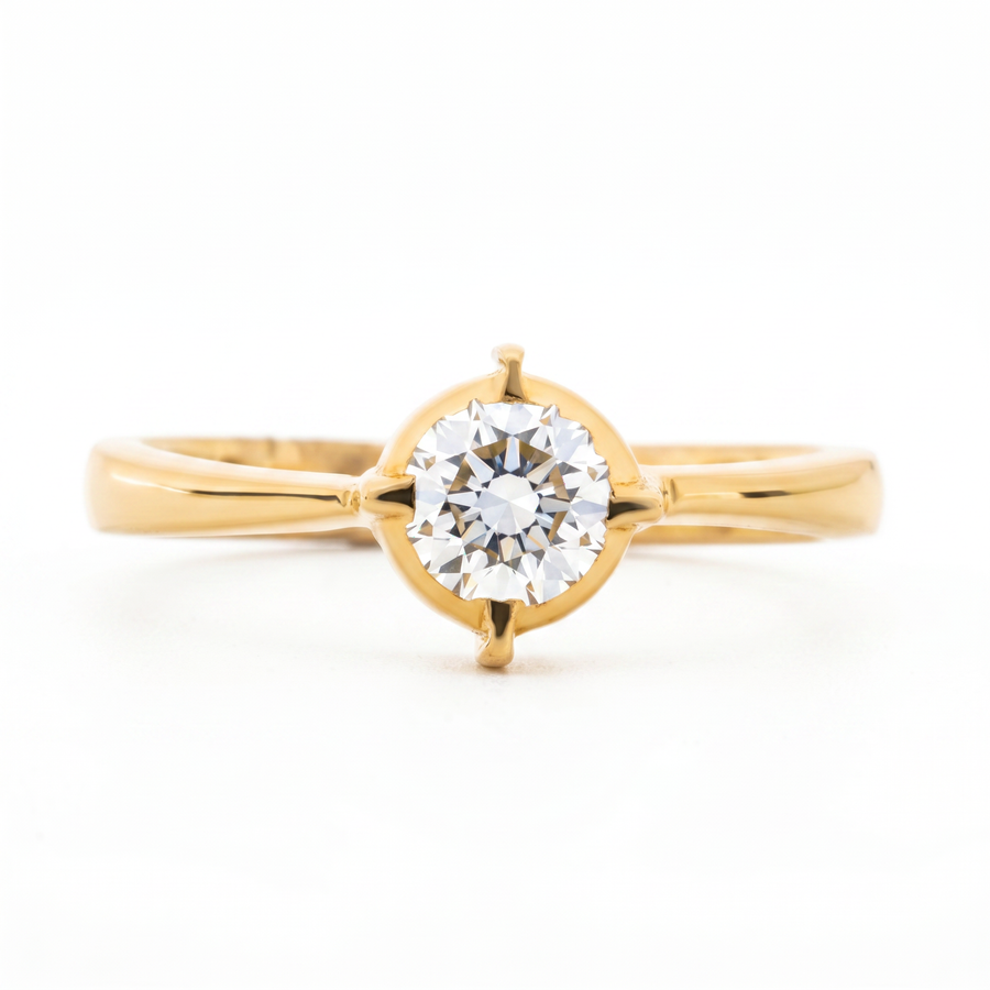 Round Brilliant Lab Grown Diamond Solitaire Ring – product image 2