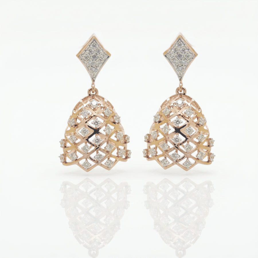 The Elysian Hera Drop Diamond Jhumka – product image 2