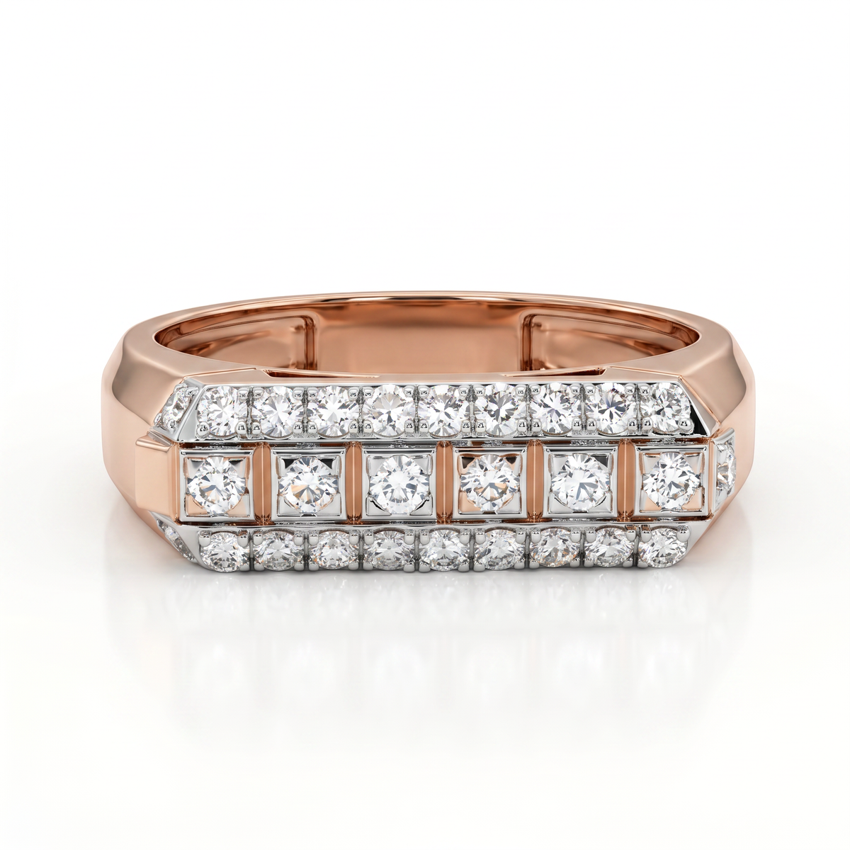Titan Grid Lab Diamond Mens Ring – product image 2